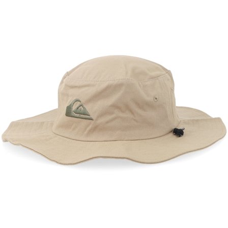 Quiksilver - Beige bucket Hatt - Bushmaster Khaki Bucket @ Hatstore