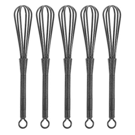 5 stk. plastikpiskeris til hårfarveblanding, små piskeris til madlavning, alsidigt køkkenredskab, hårfarvemixer, alsidige værktøjer