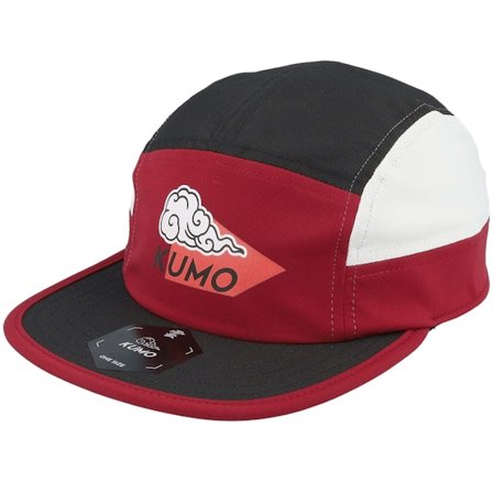 Kumo - Rot 5panel Cap - Geometric Logo Cloudfit Red/Black/White 5-panel @ Hatstore