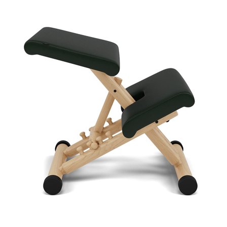 Varier Furniture Multi - Green Leather - Natural base