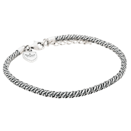 by BILLGREN Silverarmband | Tvinnat 3 Mm Nobel Accessoarer Herr Silver 19 cm
