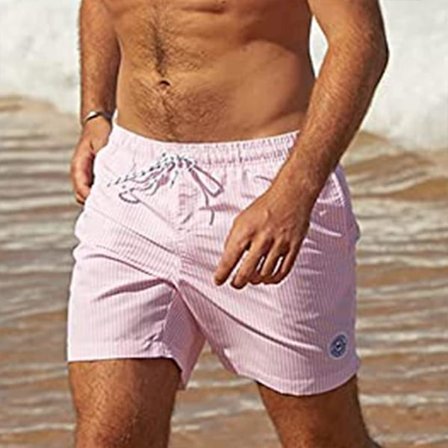 Opløselige badebukser Fødselsdagsspøg Sjov Bachelor Strandfest-gave til din bror Mist sine badebukser i poolen (FORSTÅ DET) Pink Stribet