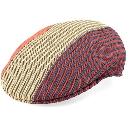 Kangol - Multi flatcap Cap - Tri Tone Rib 504 Deep Springs Multi @ Hatstore