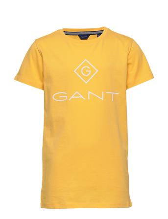 Gant Lock-Up Ss T-Shirt T-shirts Short-sleeved Gul GANT