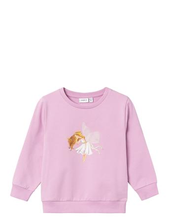 Nmflulla Light Sweat Unb Tops Sweat-shirts & Hoodies Sweat-shirts Pink Name It