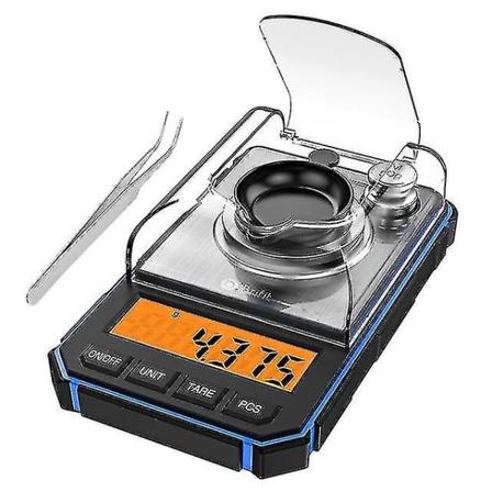 0,001g Elektronisk Digitalvåg Bärbar Minivåg Precision Professionell Fickvåg Milligram 50g Kalibreringsvikter Pink