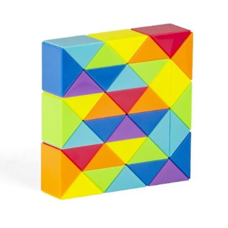 24/36/48/60/72 Magisk linjal orm twist kub stress pedagogiska leksaker barn presenter magisk pussel vikning pedagogiska leksaker[GL] 72 Segments