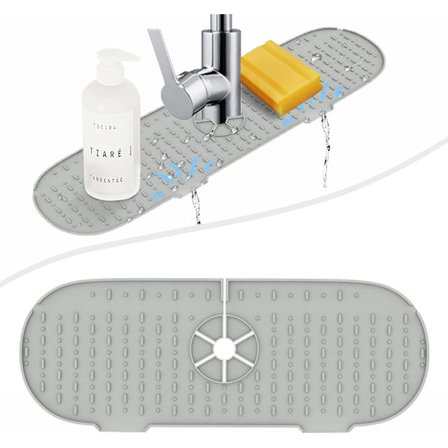 Diskho-stänkskydd, silikonkranhandtag droppfångare bricka, Fauce