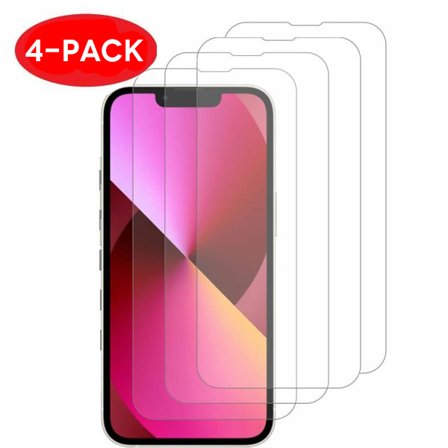 4-Pack iPhone 13 Pro Max Transparent Härdat Glas