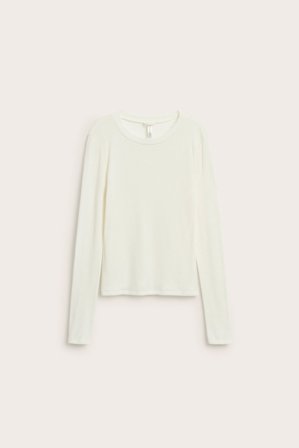 Kappahl | Topp i merinoull | Offwhite