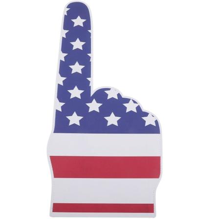Amerikansk Mønster Skumfinger Til At Juble Skumfinger Sportsbegivenhed Rekvisit Juble Rekvisit 46x23cm 46x23cm