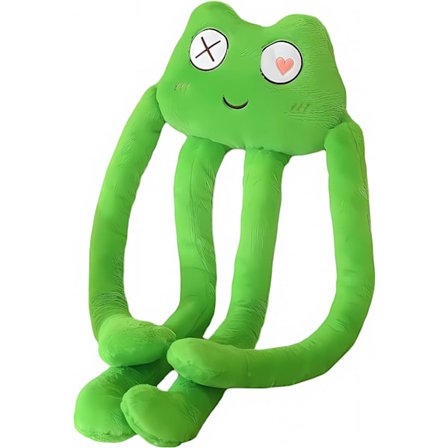 Lång groda plyschkudde, 39" stora gosedjur Kawaii mjuka söta bläckfisk groda plyschdjur, stora plyschleksaker present till flickvän barn