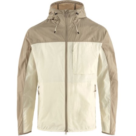 Fjällräven Herr's High Coast Wind Jacket in Chalk White/Fossil | Size: 2XL, HC-Lite