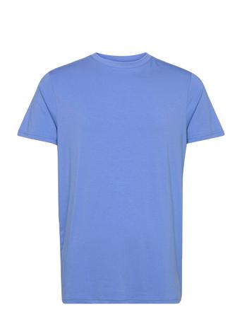 Bamboo R-Neck Tee Fsc. T-shirts Short-sleeved Blå Resteröds