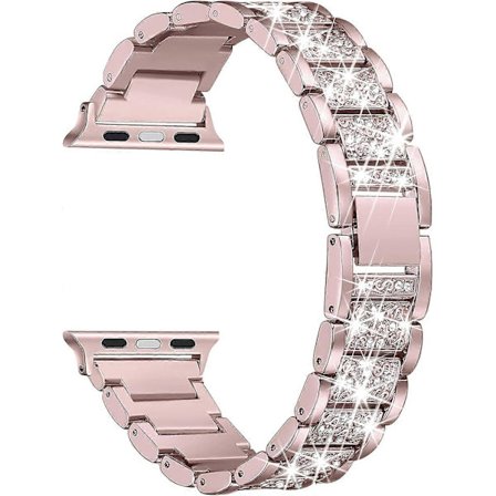 Armband Kompatibla med Apple Watch Band 38mm 40mm 41mm 42mm iWatch Series, Metallarmband Justerbart Armband
