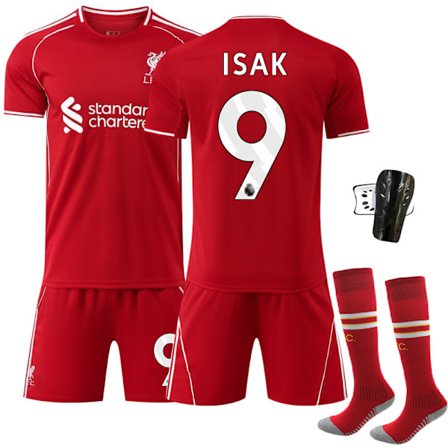 25-26 Liverpool Nr. 9 Isak Fotballdraktsett