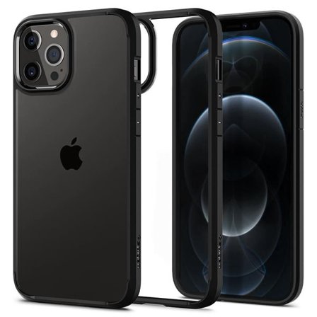 Spigen Ultra Hybridfodral för iPhone 12 / iPhone 12 Pro - Matt svart