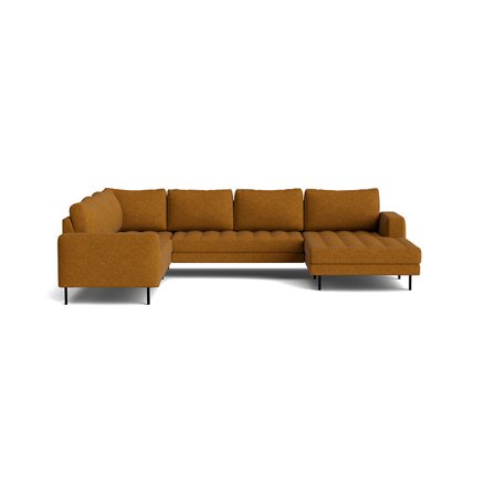 Rouge U-sofa, højrevendt - Monza Karamel - 344x254x89 - Sofa, u-sofa