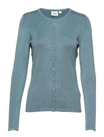 A8661, Milasz R-Neck Cardigan Strikkegenser Cardigan Blå Saint Tropez