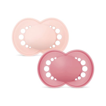 MAM Original Silk Sutter - 2-pak Pink 6-16 mdr., Børn & Forældre, Sutter, Silikonesutter
