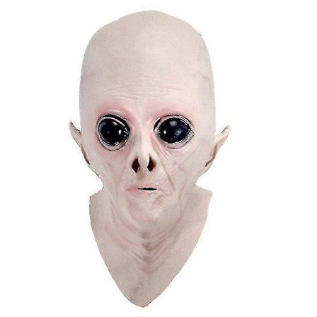 Halloween uhyggelig latex Ufo Alien fuld hovedmaske