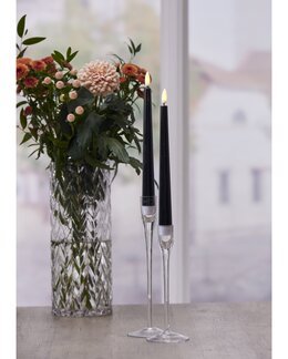 LED Antikljus 2-pack Flamme Candy batteridrivna Svart - Star Trading