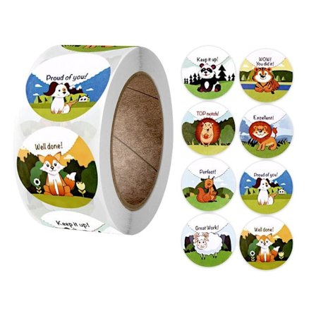 500st stickers klistermärken - Djur motiv - Cartoon