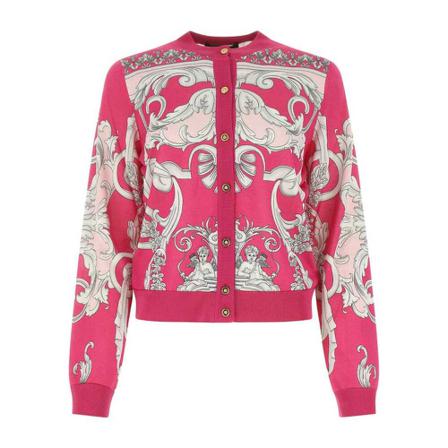 Versace, Cardigans Roze, Dames, Maat:L