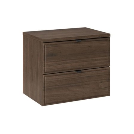 Kylpyhuonekaluste 60 cm, 2 laatikkoa ja taso - L 60 x P 46 x K 52,2 cm - Tumma Caldera