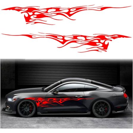 2 kpl 103'' Universaali liekki grafiikka auto auto kori sivutarra