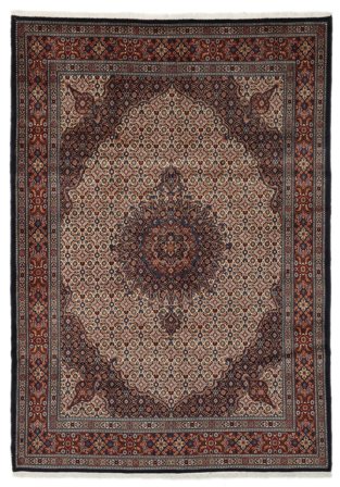 Moud Rug Oriental Black/Brown (Wool, Persia)