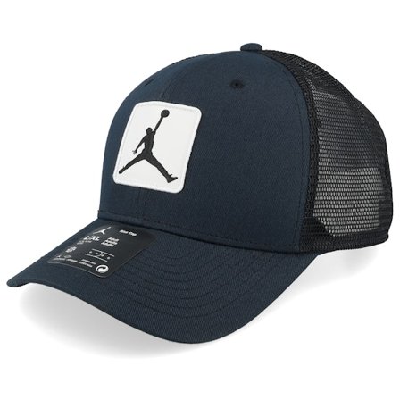 Jordan - Schwarz trucker Cap - Rise JM Patch Black/White Trucker @ Hatstore