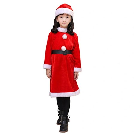 /EA/ 1-delt sett med nisseklær, størrelse på kjole for kvinner i non-woven