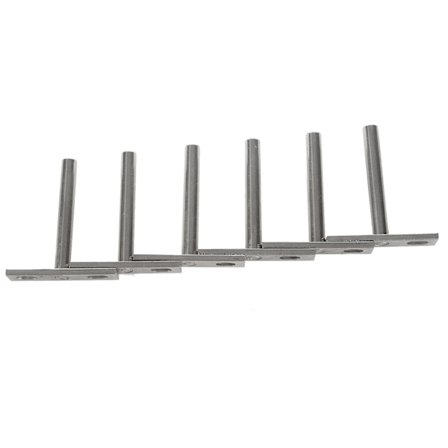 6 stk 3-tommers usynlige flytende hyllebraketter, hylle støtter, veggfeste skjult brakettmontering