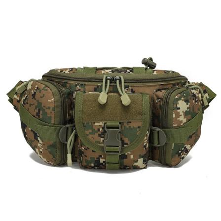 Midjeväska Herr kvinnor Fanny Midjeväska Multifunktionell bröstväska för män och kvinnor Camouflage Trend Business Chicken Jungle Digital Average size