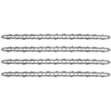 4-pak 18" (45 cm) motorsavskæder 1,3 mm 64 drivled passer til Stihl, Dolmar, Husqvarna, Einhell, Bosch, Makita og flere