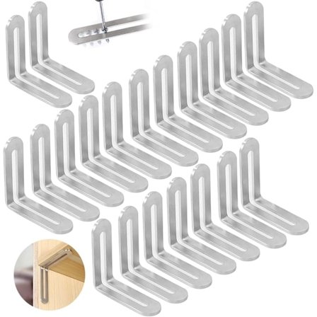 Ruostumattomasta teräksestä valmistettu kiinnityslevy 48*48mm, kolmion muotoinen levy Ac,ZQKLA