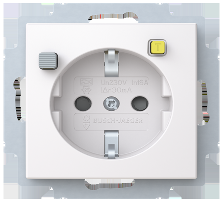 ABB Saga 3120EUC-916 Stikkontakt med RCD, Kontakter & stikkontakter