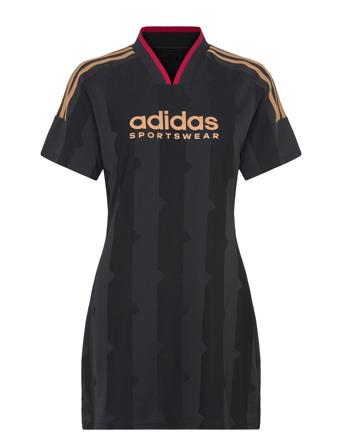 Tiro Cut 3 Stripes Jacquard T-Shirt Dress Sport Women Sport Clothing Sport Dresses & Skirts Sport Dresses Black Adidas Sportswear