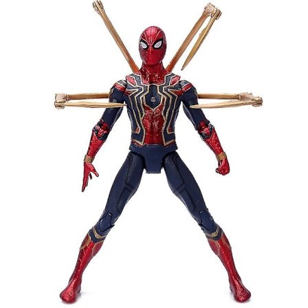 Spiderman Figur Legender Avengers Iron Spider Action Figurer 17cm PVC med Lys Spiderman Dukke Figur Barn Gave