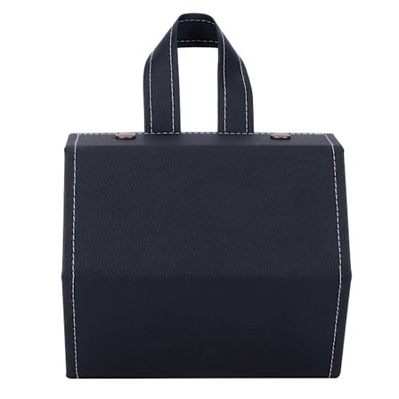 Bærbar Foldbar Solbrille Brille Organizer Etui - 6 Rum, Hængende Holder, Sort