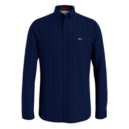 Tommy Jeans Casual Shirts Blå, Herre