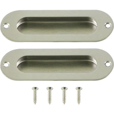 2 kpl:n upotetut kahvat liukuovelle INOX liukuoven kahvat