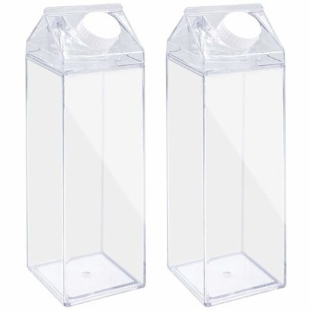 Flaska - JJQHYC - Pappmjölksflaska - 500 ml - Transparent - Vattentät