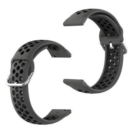 Samsung Galaxy Watch 3 (45mm) tvåfärgat silikonarmband - svart