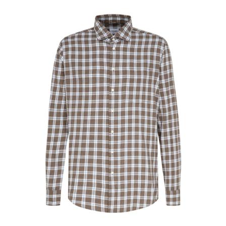 Seidensticker Business Shirt Regular , Bruin , Heren , Maat: M
