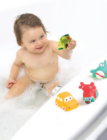 Ludi Bath Animals - Vehicles - Multi/patterned - ONE SIZE
