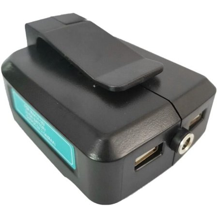 USB-opladningsadapterkonverter til MAKITA ADP05 14-18V Li-Ion-batteri Ny-sort