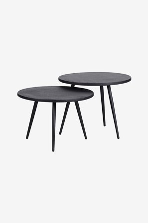 WOOOD - Sivupöydät Suze, 2 kpl - Musta - Apupöydät & sivupöydät - - Homeroom