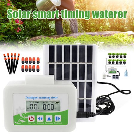 Smart vattenpump Solar Garden Automatisk bevattning Device Självdroppande bevattning Krukväxter Blomma